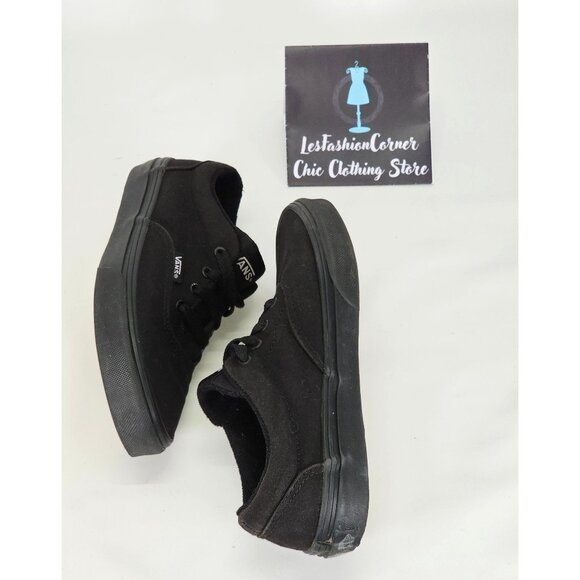 Vans Children Black Canvas Doheny Platform Low Top Sneaker Size 2.5Y  1234 - Picture 11 of 16